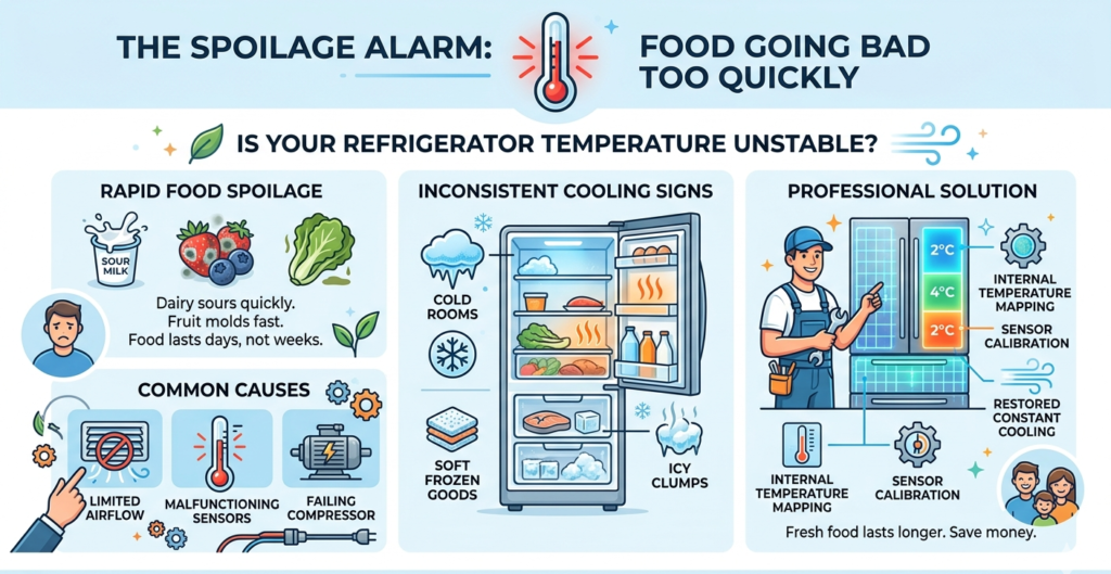 learn about refrigerator temperature and its stability 