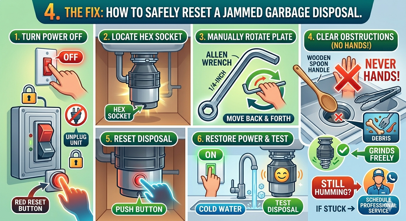 Garbage disposal repair