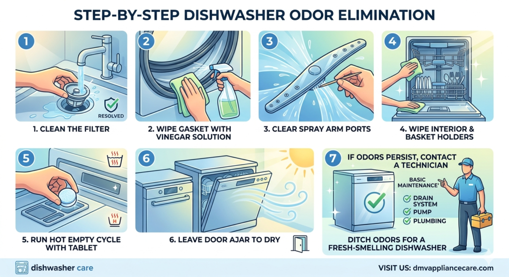 Dishwasher Smells Bad? Here's the Fix
