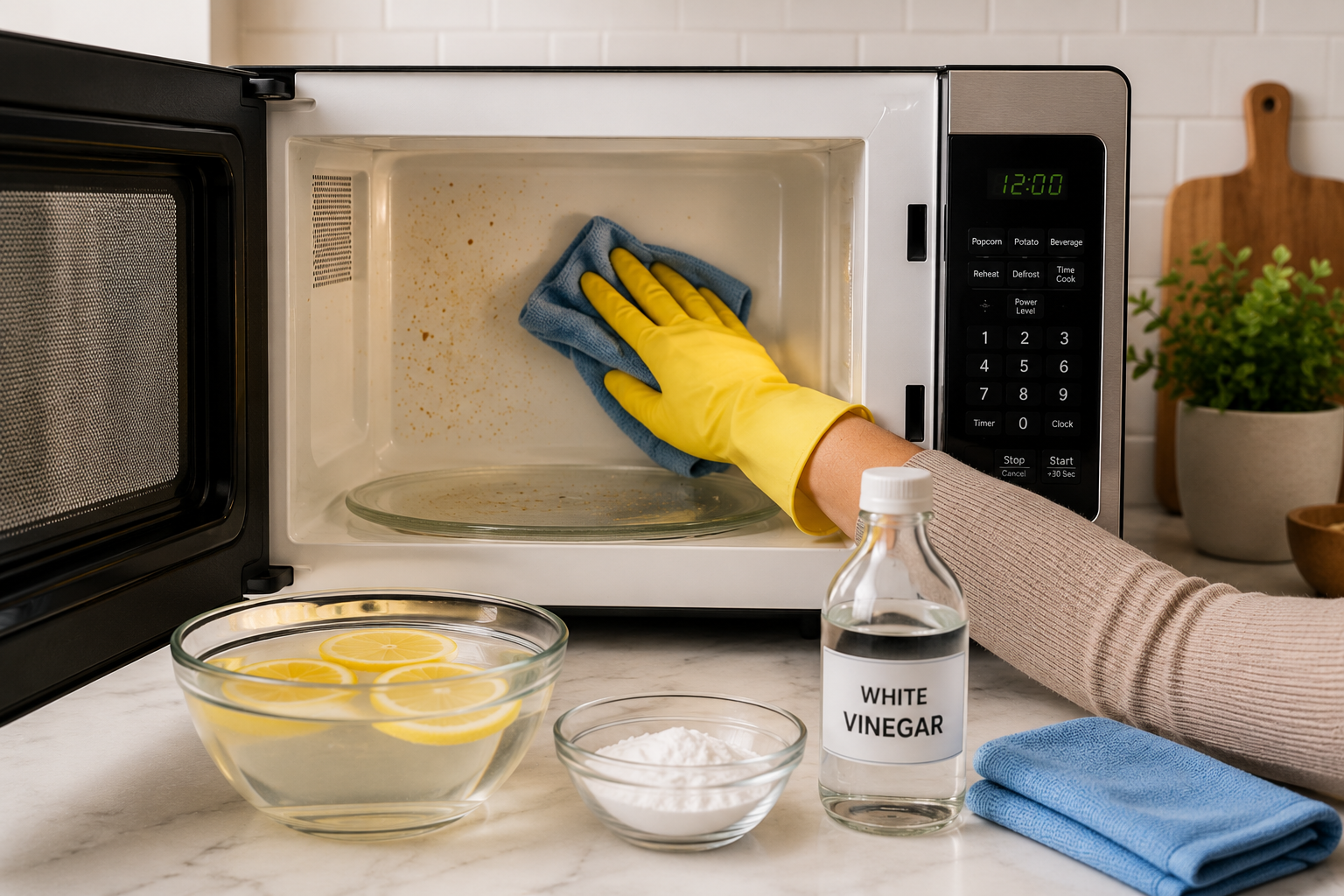 How to Clean a Microwave