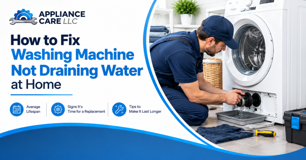 How to Fix Washing Machine Not Draining Water at Home