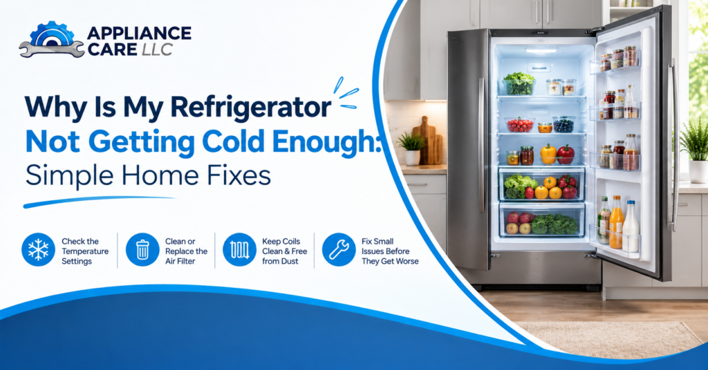 Why Is My Refrigerator Not Getting Cold Enough: Simple Home Fixes