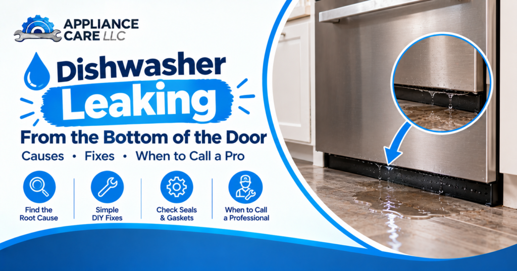 Dishwasher Leaking From the Bottom of the Door