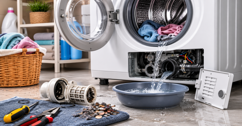 how to fix washing machine not draining