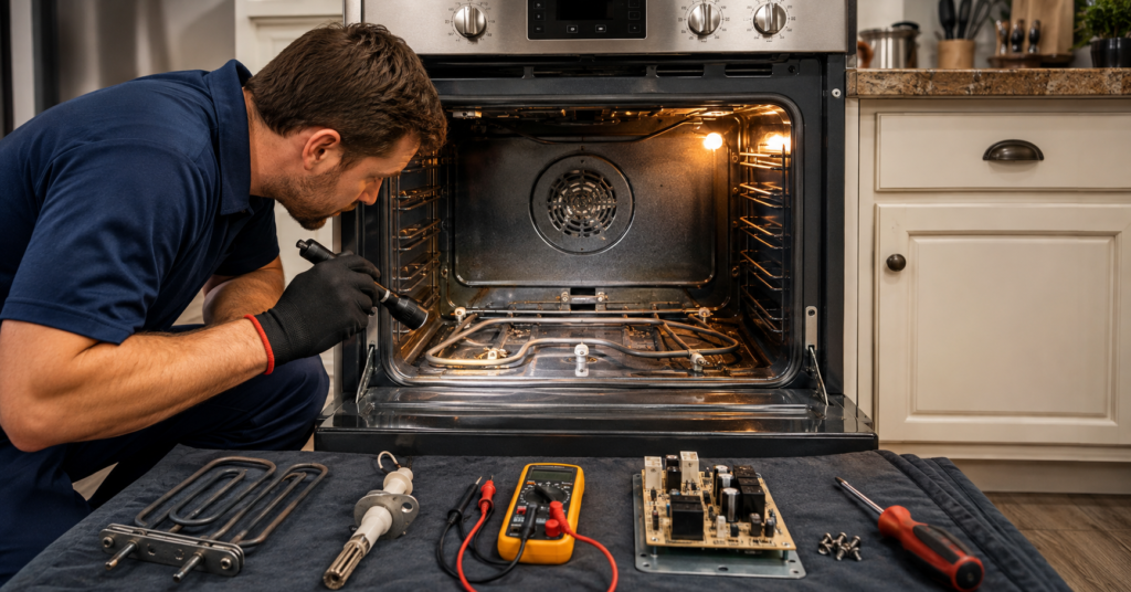 oven not heating at all